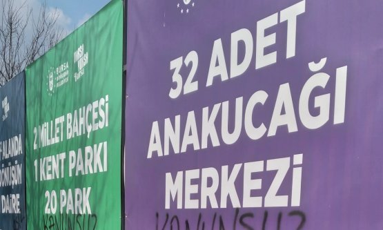Bursa Büyükşehir Belediyesi'nden tabela açıklaması