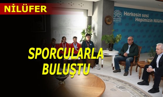 Şadi Başkan başarılı sporcuları ağırladı