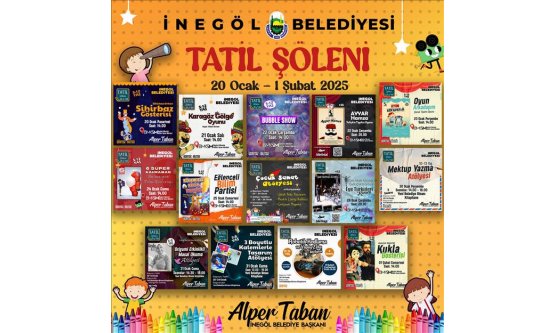 İnegöl'de Sömestr Tatili öğrenciler için dolu dolu geçecek