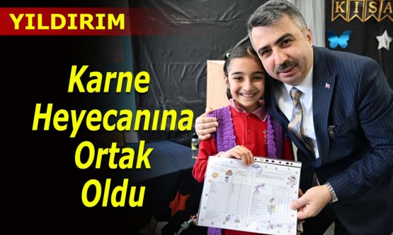 Oktay Yılmaz öğrencilerin karne heyecanına ortak oldu